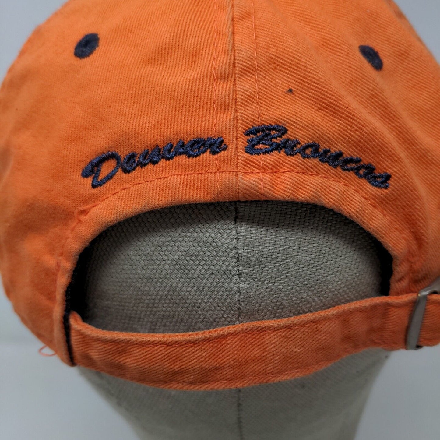 NFL Women's Slideback Hat Orange Adjustable Embroidered Denver Broncos Logo