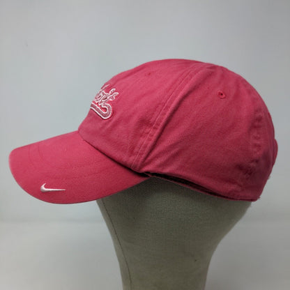 Nike Women's Strapback Hat Pink Size OSFA Embroidered Just Do It Logo Swoosh