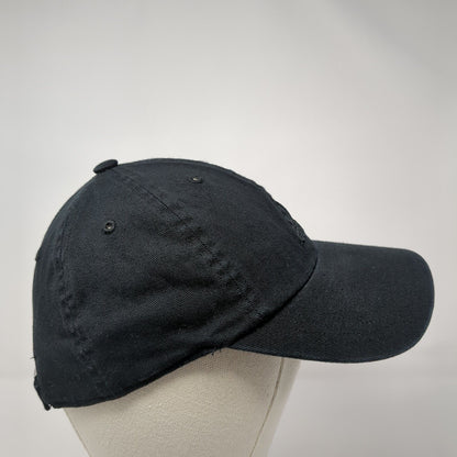 Adidas 3 Stripes Slideback Hat Black One Size Solid Climalite 6 Panel