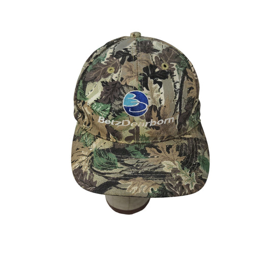 Betz Dearborn Camo Snapback Hat Embroidered Logo Green Brown