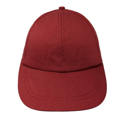 Unbranded Strapback Hat Red One Size Adjustable Lightweight 6 Panel Blank