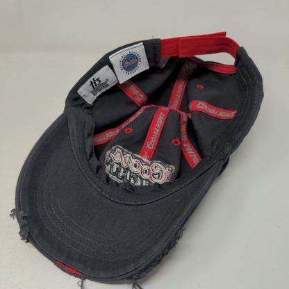 Coors Light Men's Strapback Hat Gray Distressed Embroidered Logo Beer