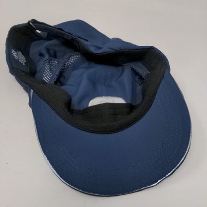Hit Strapback Hat Blue OSFM Embroidered Logo Adjustable Breathable