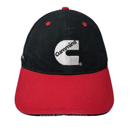 Cummins Rocky Mountain Strapback Hat Black One Size Adjustable 6 Panel