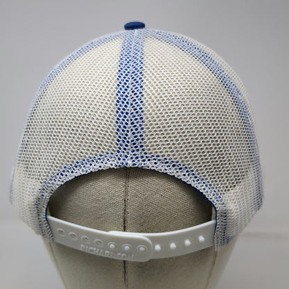 Richardson King Mechanical Trucker Hat Blue One Size Snapback Mesh Back Cap