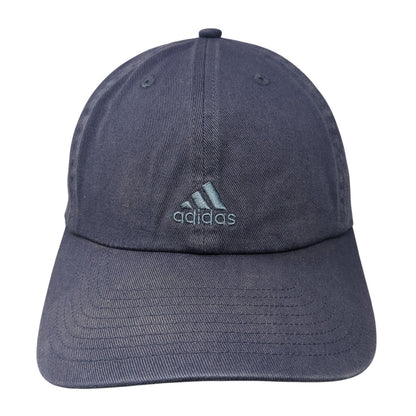 Adidas Slideback Hat Blue One Size Adjustable Embroidered 6 Panel Cotton