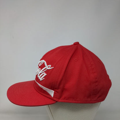 Coca-Cola Snapback Hat Red One Size Adjustable Embroidered Vent Holes