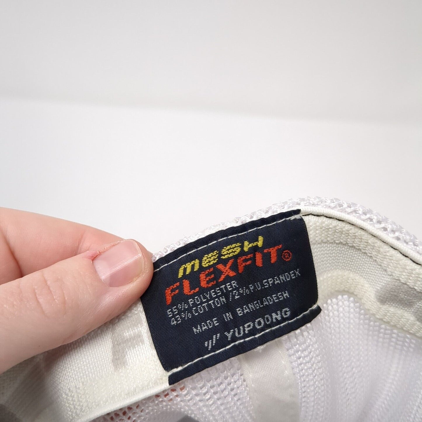 Roofers Mart Fitted Mesh Back Trucker Hat Black One Size Colorblock