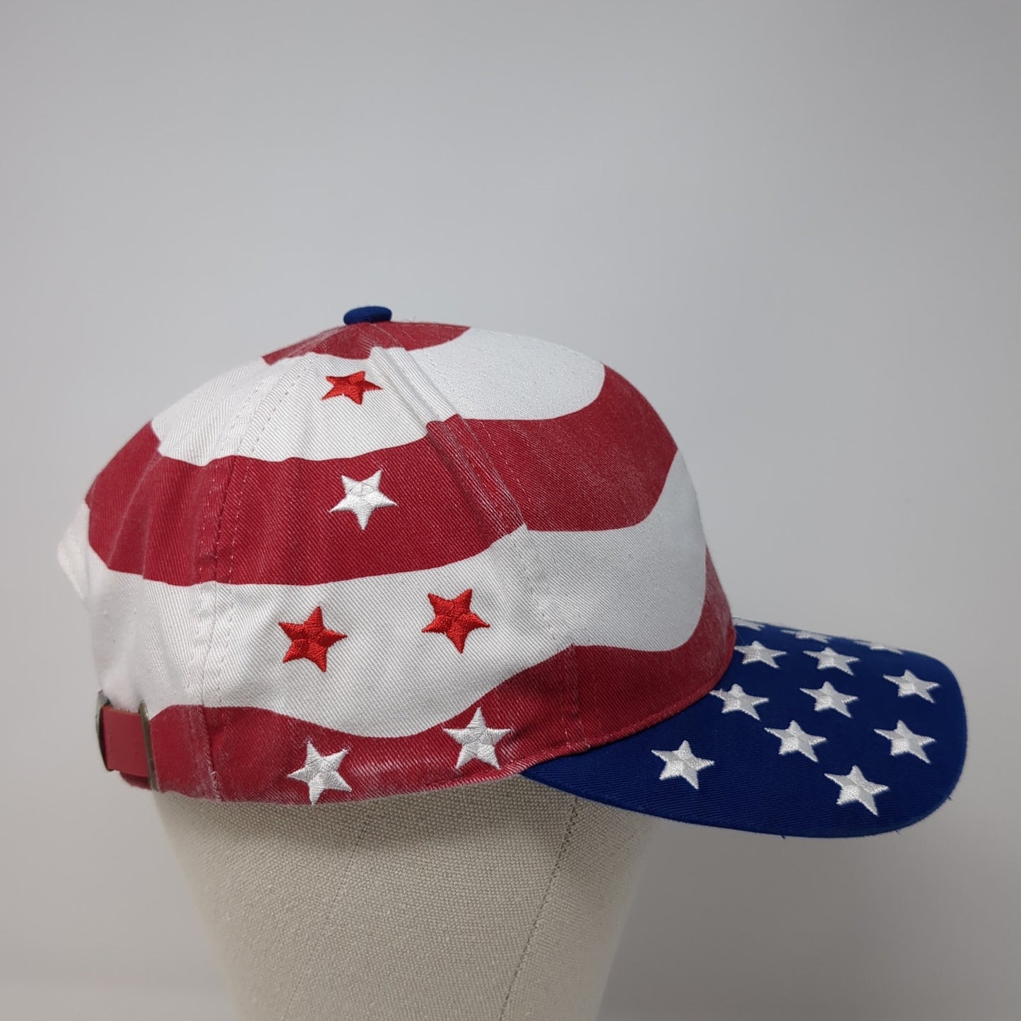 USA Flag Stras & Stripes Baseball Cap Multicolor OS Adjustable Patriotic Nissin