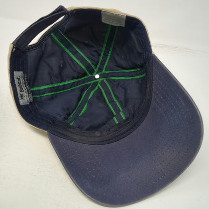 Bobcat Baseball Cap Beige Blue Green One Size Slideback Underbrim Logo Hat