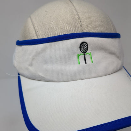 Tennis Strapback Sun Visor Hat White OS Adjustable Lite 510 Pacific Headwear