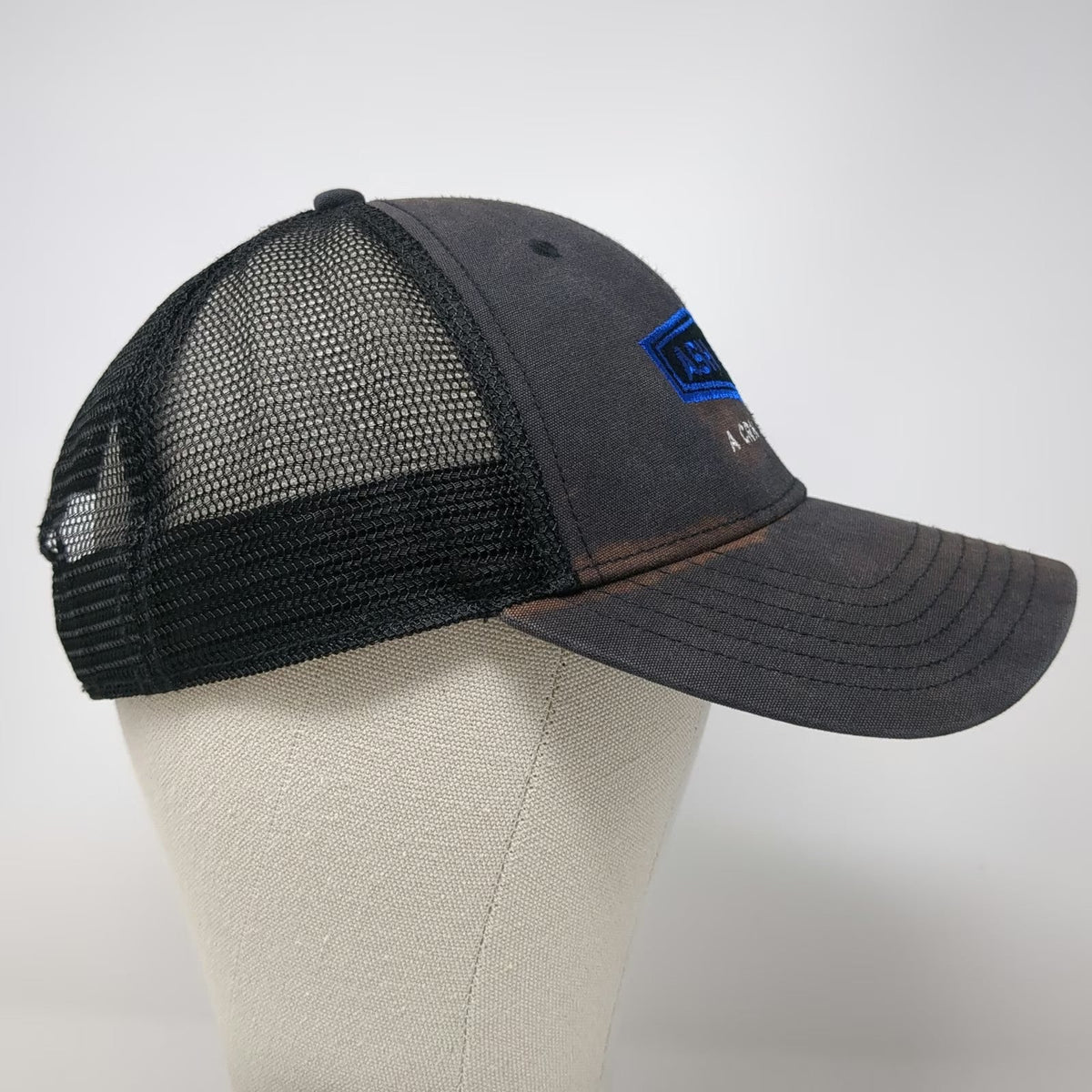 The North Face Trucker Hat Gray One Size Mesh Ash Grove CRH Company Snapback