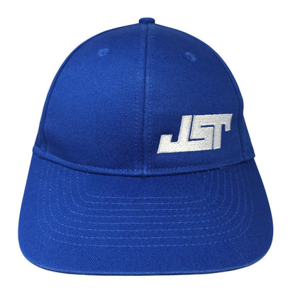 JST Snapback Hat Blue One Size Adjustable Embroidered 6 Panel Port Authority
