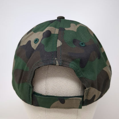 Baseball Cap Green One Size DigSafe 811 Logo Strapback Hat Camo Shovel Safety
