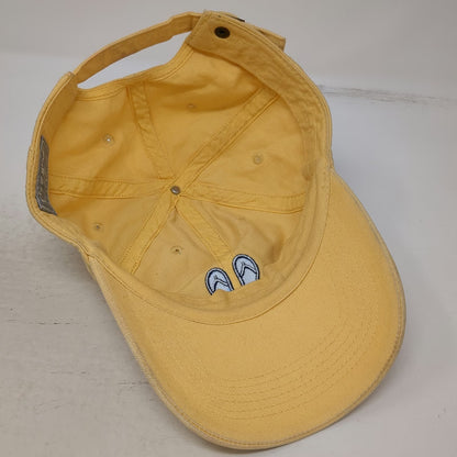 Life is Good Baseball Cap Yellow One Size Flip Flops Embroidered Cotton Hat
