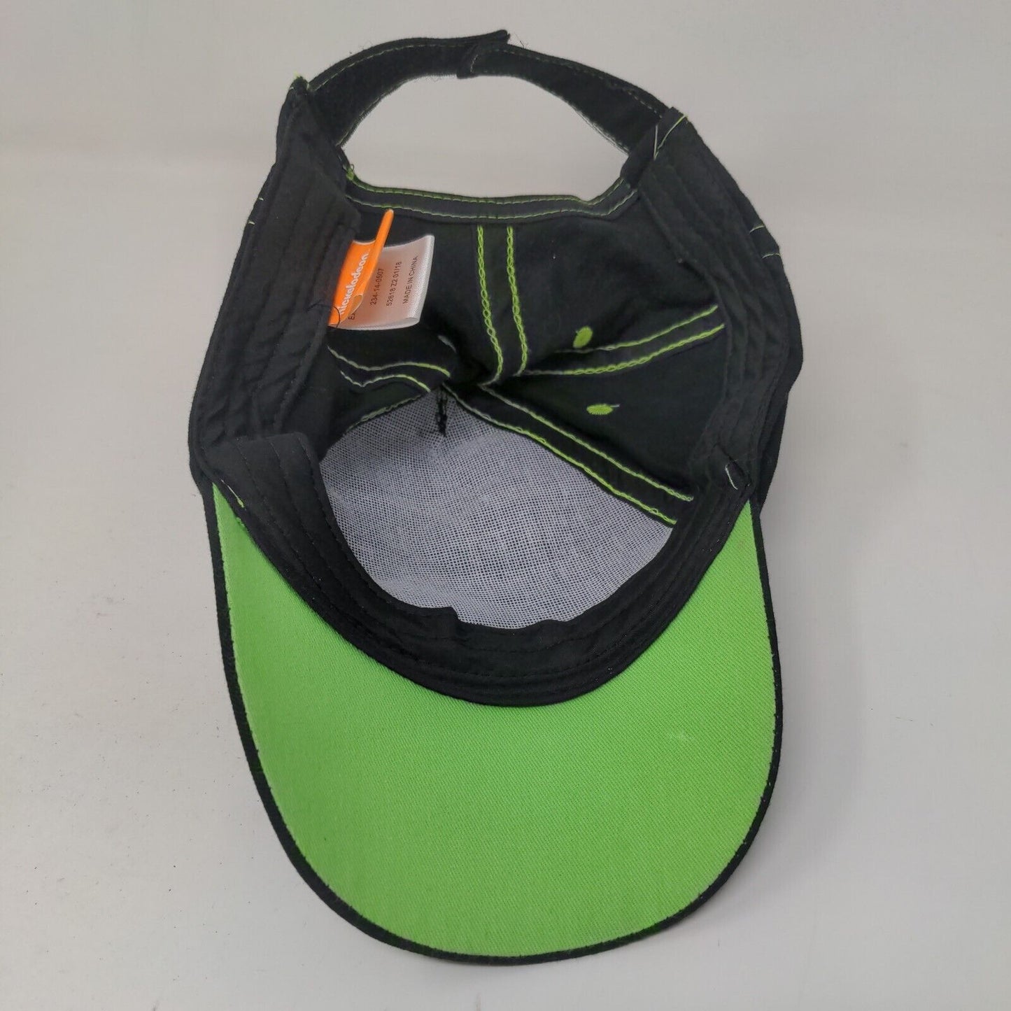 Nickelodeon Boy's Strapback Hat Black Size OSFM Graphic TMNT Turtles Logo