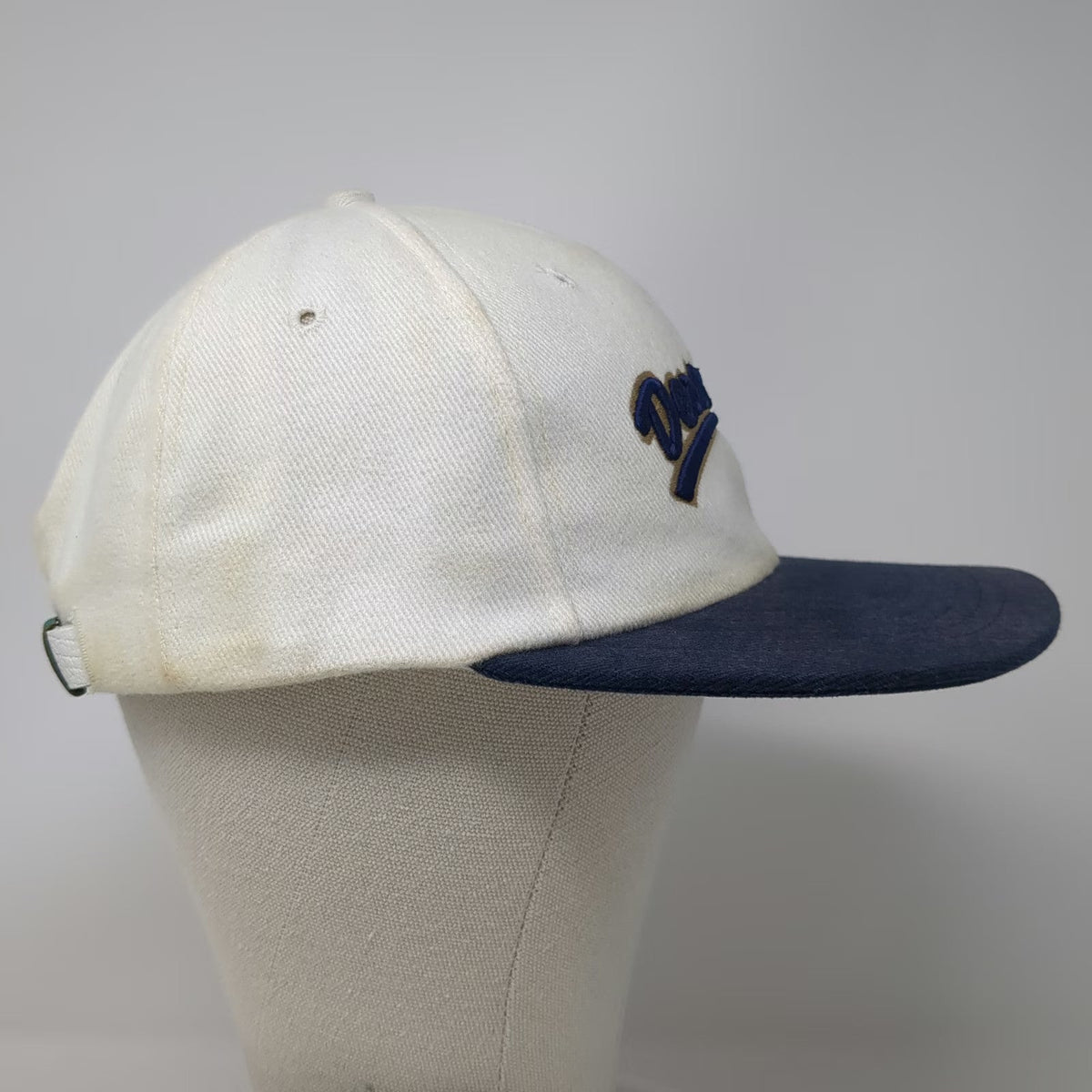 Texace Desert Aire Baseball Cap White Blue Gold OSFM Hat Made in USA Slideback