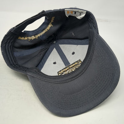 HTT Lazy Bear Ranch Baseball Cap Gray One Size Embroidered Patch Strapback Hat