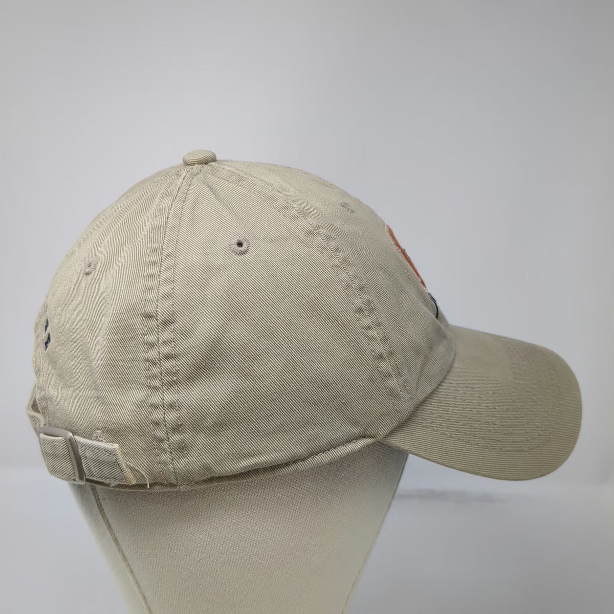 Utility Baseball Cap Beige One Size Lacrosse OS Stick Embroidered Hat Cotton