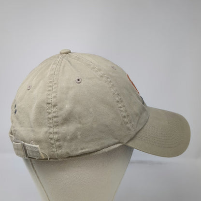 Utility Baseball Cap Beige One Size Lacrosse OS Stick Embroidered Hat Cotton