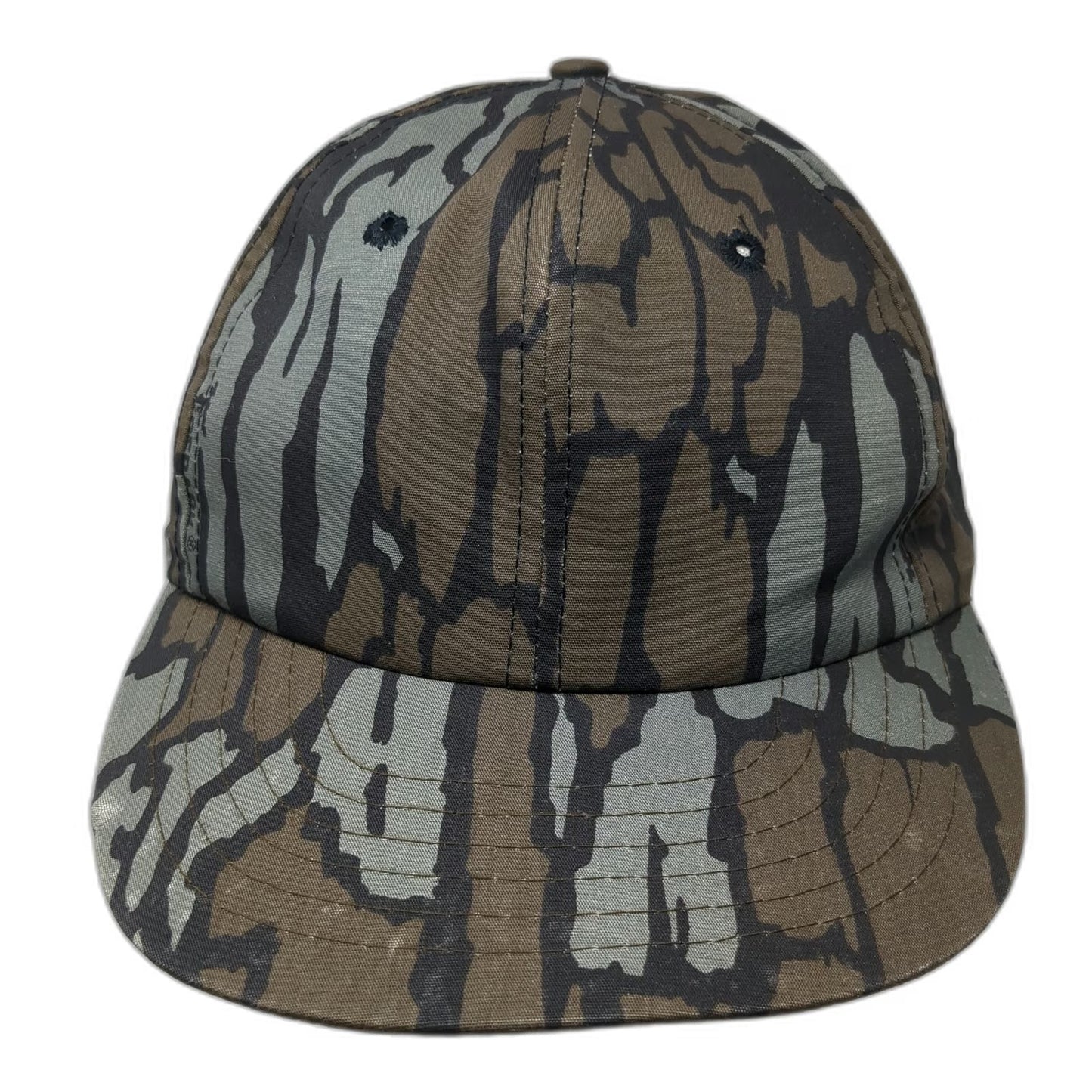 Duck Bay Snapback Brown Bark Camo Hunting Fishing Outdoor Adjustable Hat Vintage