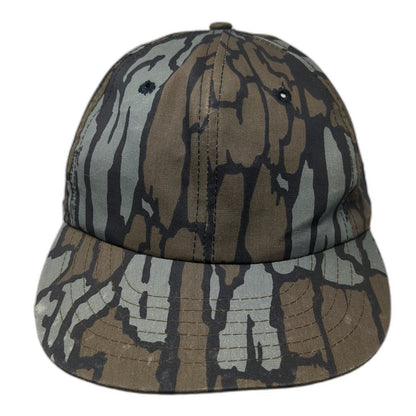 Duck Bay Snapback Brown Bark Camo Hunting Fishing Outdoor Adjustable Hat Vintage
