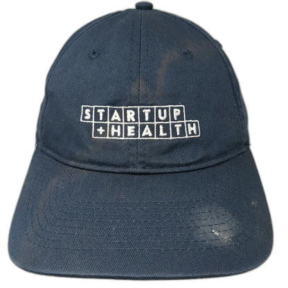 Port & Company Baseball Cap Blue One Size Strapback Startup Health Cotton Hat