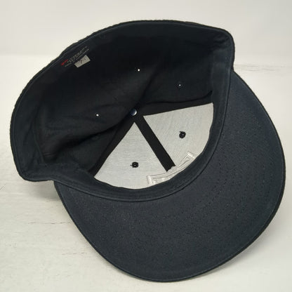 Yupoong Baseball Cap Black 7 1/2 Fitted Embroidered Logo FMF Racing Hat