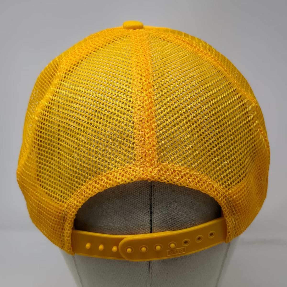 Otto Trucker Hat Yellow One Size Snapback Mesh Back Poop Graphic Sh**head Funny