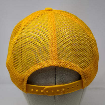 Otto Trucker Hat Yellow One Size Snapback Mesh Back Poop Graphic Sh**head Funny