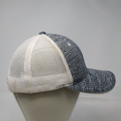 Ariat Trucker Hat Gray White One Size Mesh Back Snapback Heathered Shield Logo