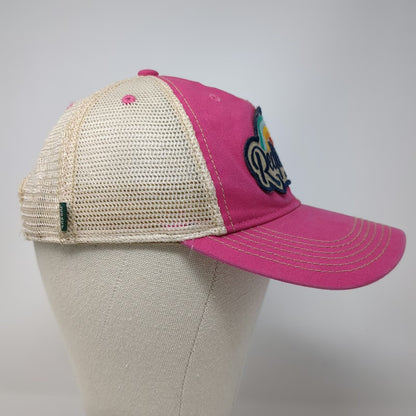 Legacy Pink Trucker Hat One Size Redfish Lake Lodge Rainbow Mesh Snapback