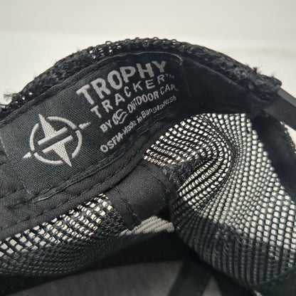 Trophy Tracker Trucker Hat Green Beige Black One Size Mallard Duck Patch Rope
