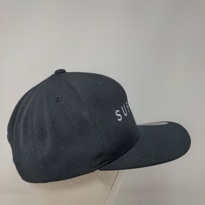 Suforia Snapback Hat Black One Size Embroidered 6 Panel Yupoong