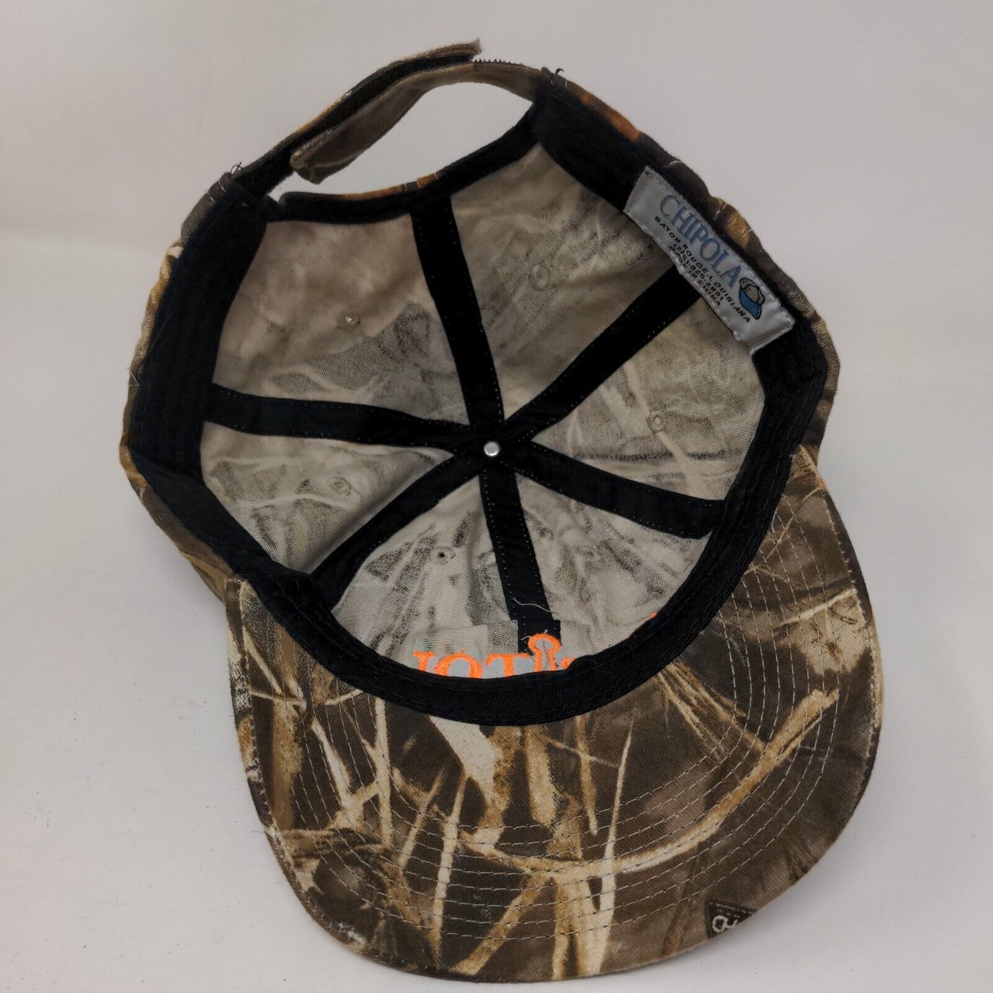 Capitol Hardware Strapback Hat Camo One Size Embroidered Chipola