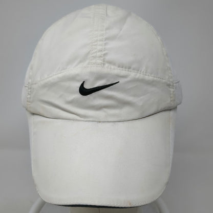 Nike Baseball Cap White One Size Dri-Fit Mesh Reflective Strapback Running Hat