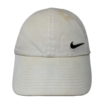 Nike Swoosh S1ze Heritage 86 Slideback Hat White OSFM Embroidered Logo