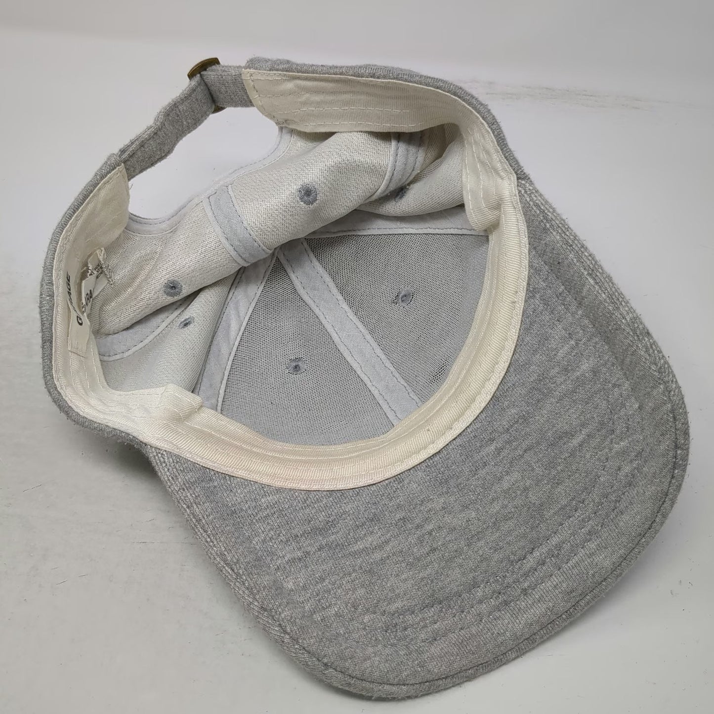 Garage Baseball Cap Gray One Size Heathered Jersey Knit Slideback Adjustable Hat