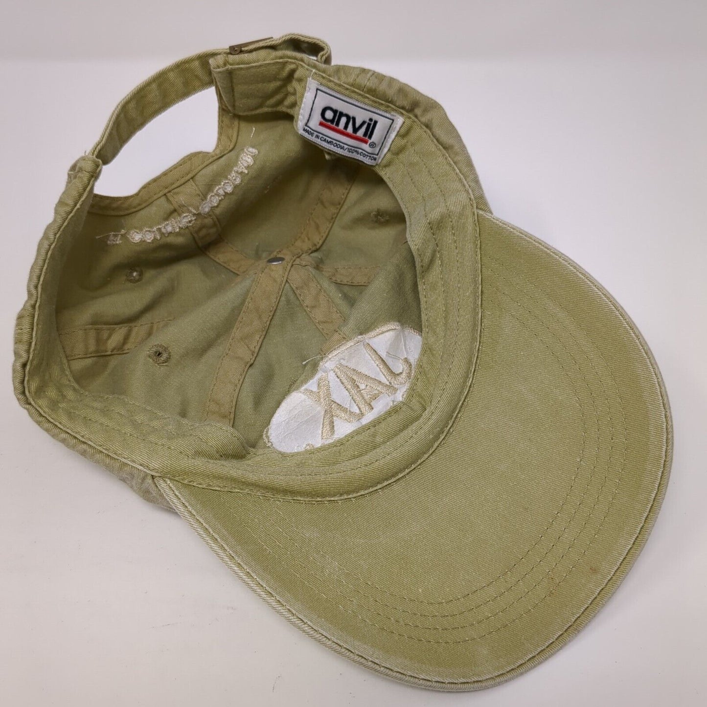 JAX Outdoor Gear Slideback Hat Tan One Size Adjustable Anvil 6 Panel