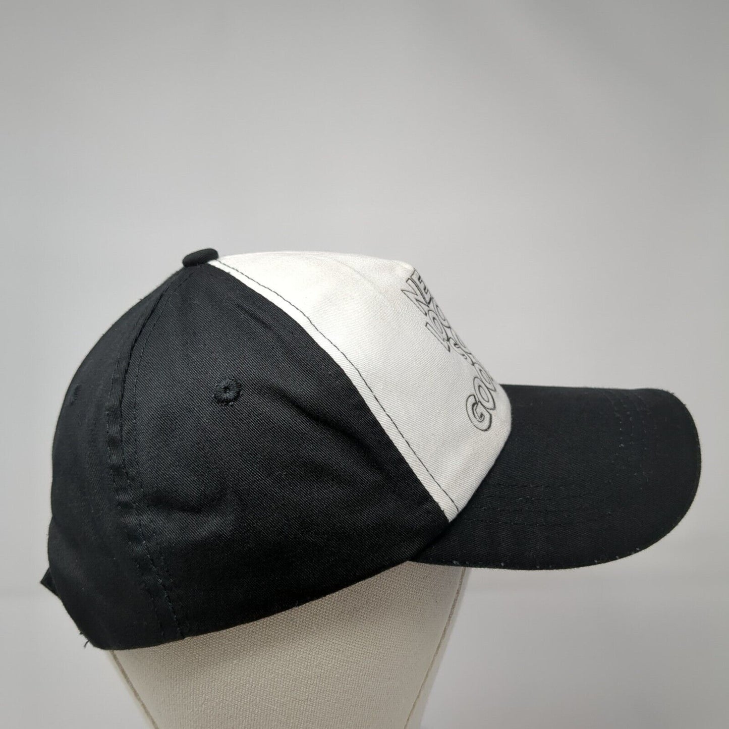 Never Looked So Good 40 Strapback Hat Black OS Adjustable Vented Holes 6 Panel