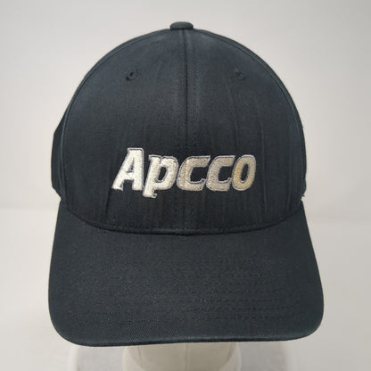 APCCO Fitted Hat Black 8 Embroidered Stretch Flexfit Pacific Headwear