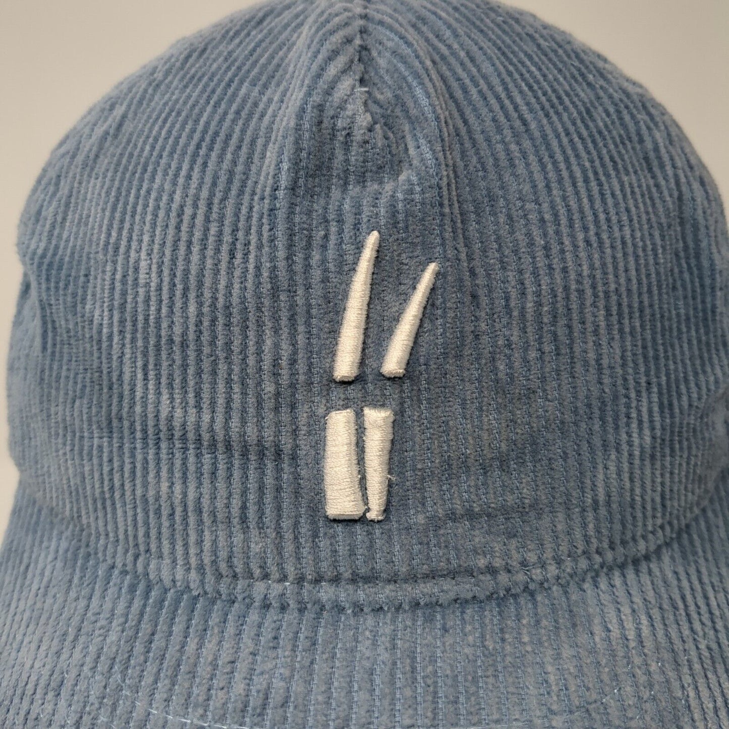 Grass Clippings Claspback Corduroy Hat Blue OSFA Embroidered Logo
