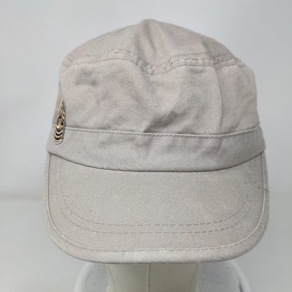 Alternative Strapback Cadet Army Cap Hat Tan One Size Embroidered