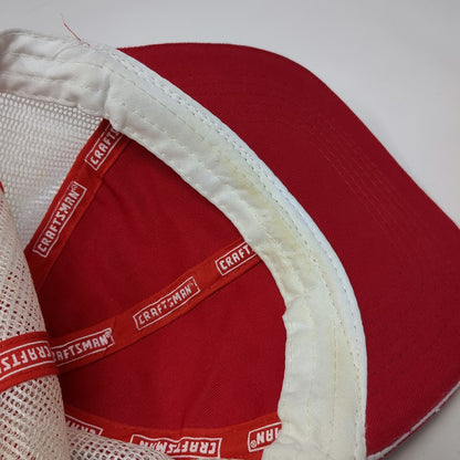 Craftsman Ace Hardware Trucker Hat Red One Size Mesh Back Snapback Tool Brand