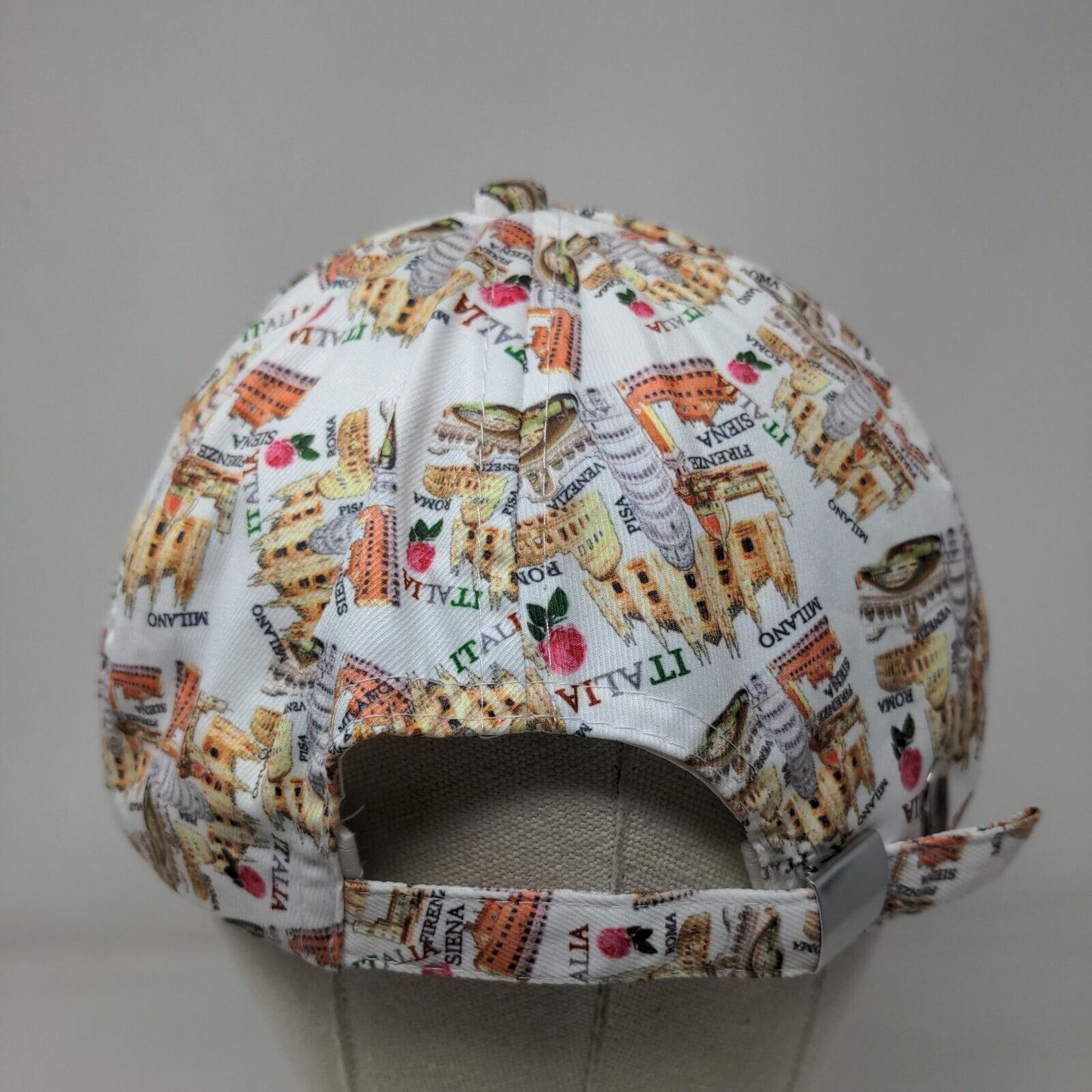 Milano Italia Roma Slideback Hat Multicolor One Size Adjustable Graphic Print