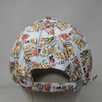 Milano Italia Roma Slideback Hat Multicolor One Size Adjustable Graphic Print