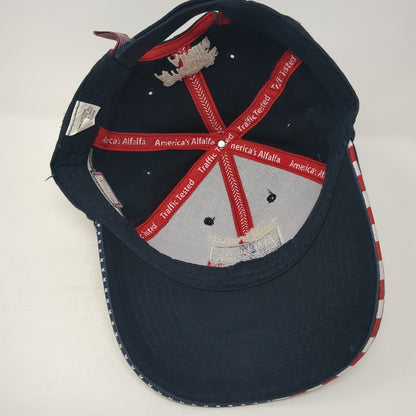 Traffic Tested America's Alfalfa Baseball Cap Blue OS Adjustable Embroidered