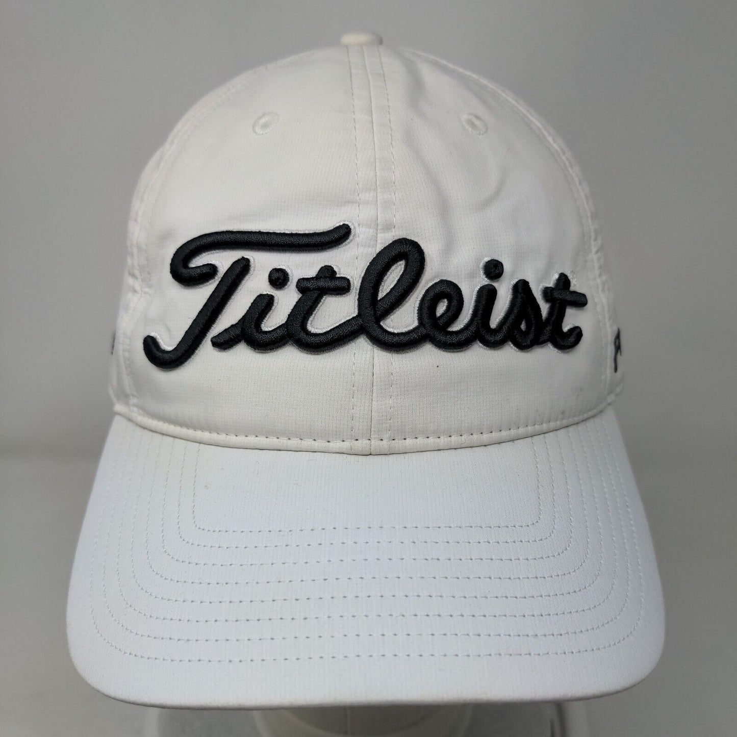 Titleist FJ Pro V1 Slideback Golf Hat White One Size Embroidered Adjustable