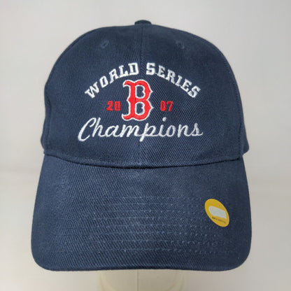 Twins Enterprise Men's Strapback Hat Blue OSFA Embroidered Boston Red Sox Logo