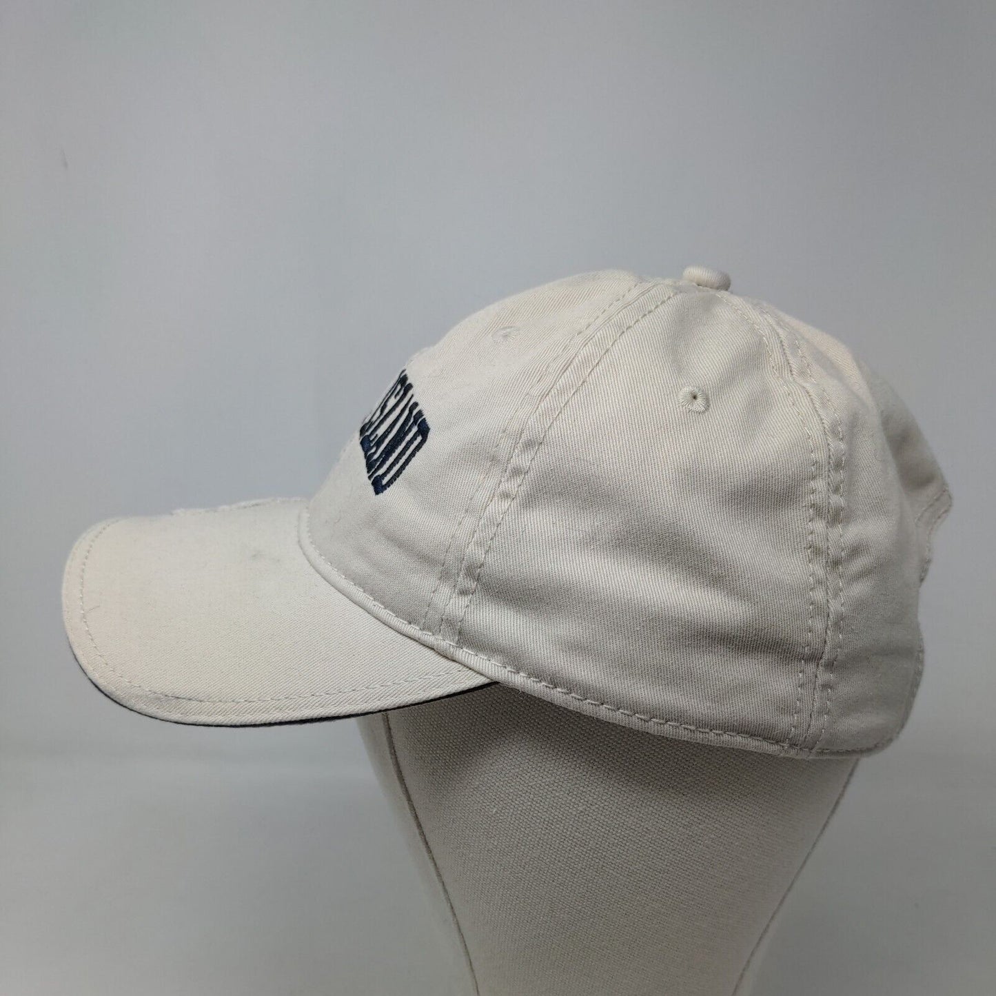 Triangle Sport Men's Strapback Hat Tan OSFM Embroidered Sanibel Island Logo